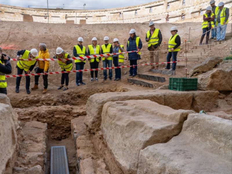 Gladiator and animal pit uncovered at the Roman Amphitheatre of Cartagena