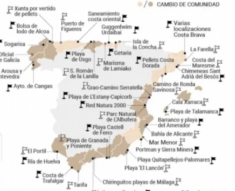 10 polluted Andalucia beaches damned with Black Flags