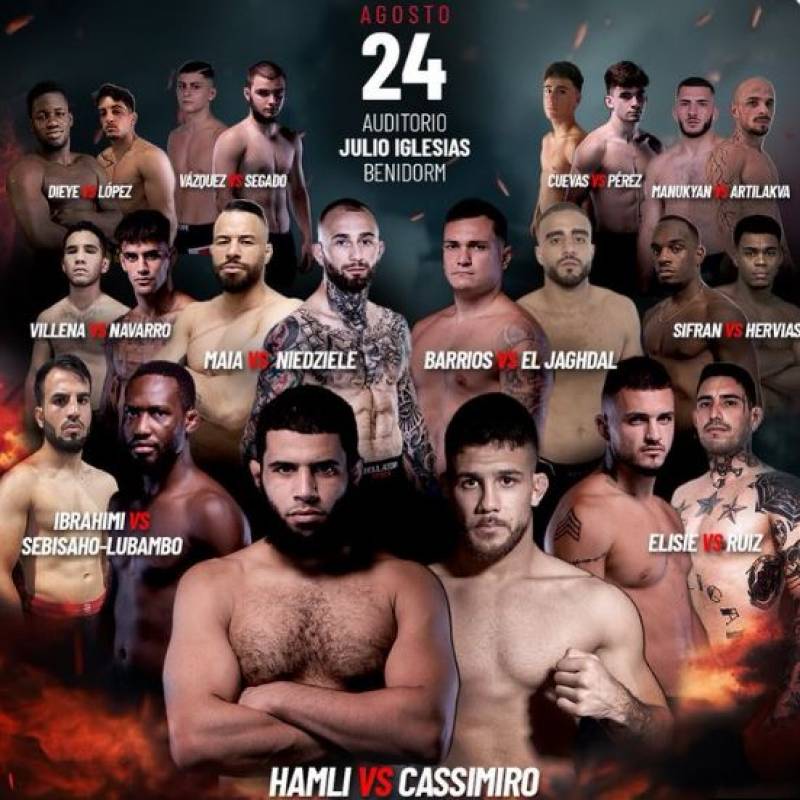 August 24 Biggest MMA tournament in Spain comes to Benidorm
