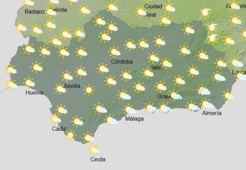 What the will weather be like in Andalusia this weekend: Forecast November 7-10