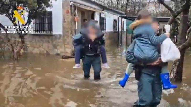 Andalucía struggles with over 1,000 incidents due to Storm Jana