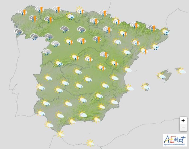 Sunny spells bookended by rain: Spain weather forecast April 17-20