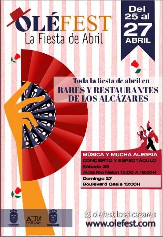 April 25 to 27 Olé fest in Los Alcázares