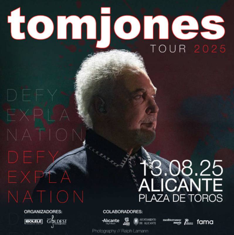 August 13 Tom Jones in concert in Alicante!