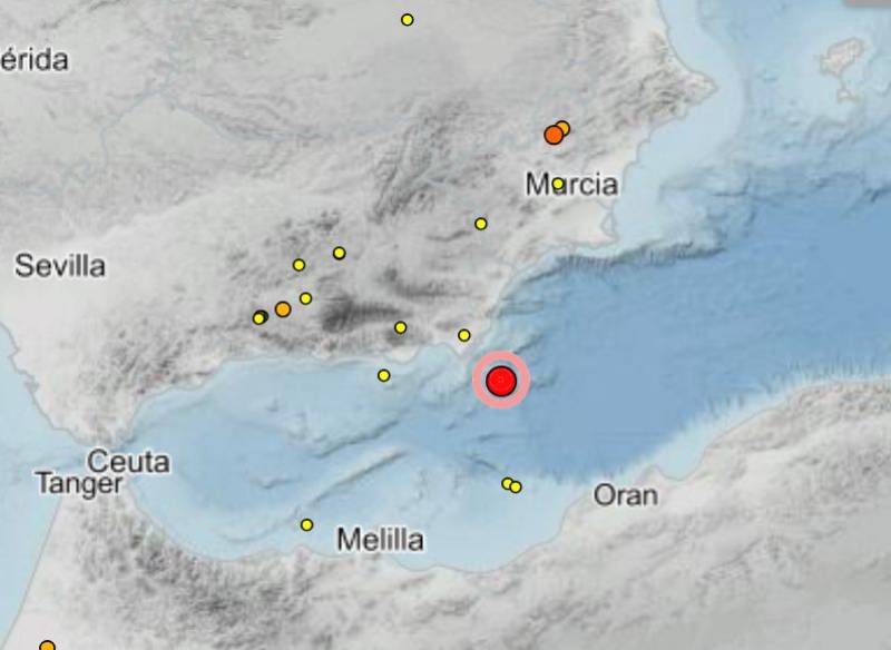 Major earthquake off Almería-Murcia coast felt across southern Spain