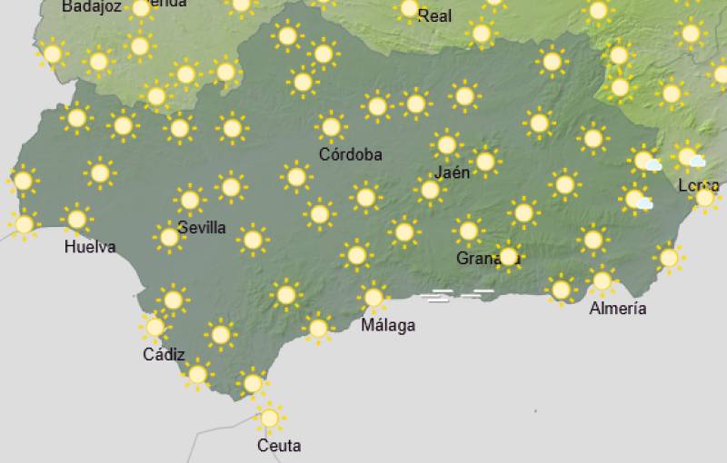 Sunny skies and warm nights: Andalucía weather forecast July 28-31