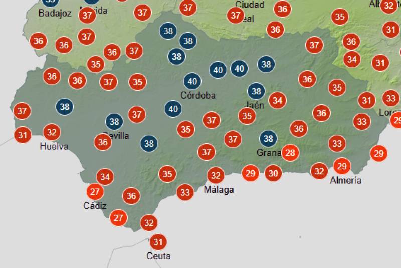 Sunny skies and warm nights: Andalucía weather forecast July 28-31