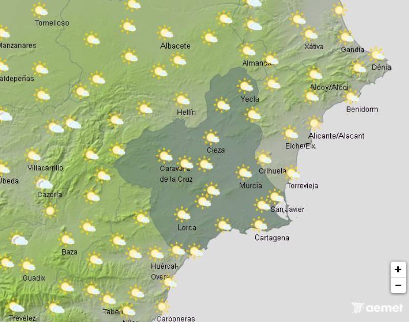 Heat ramps up in Murcia: Weekend weather forecast August 7-10