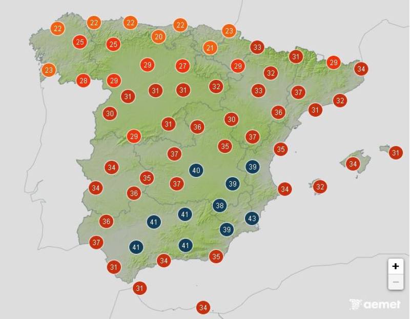 Heatwave ends but sweltering heat remains: Spain weather forecast August 18-21
