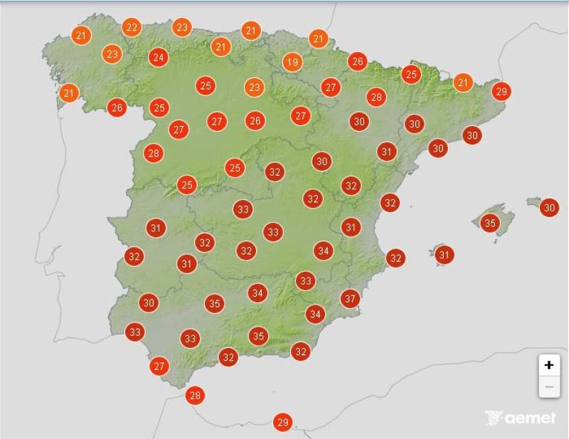Heatwave ends but sweltering heat remains: Spain weather forecast August 18-21