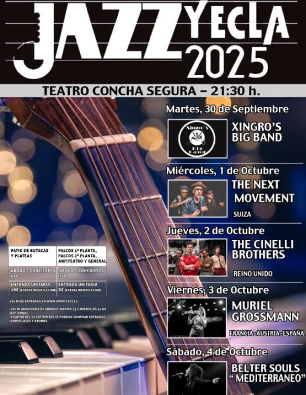 October 1 The Next Movement live in concert at the Yecla Jazz Festival
