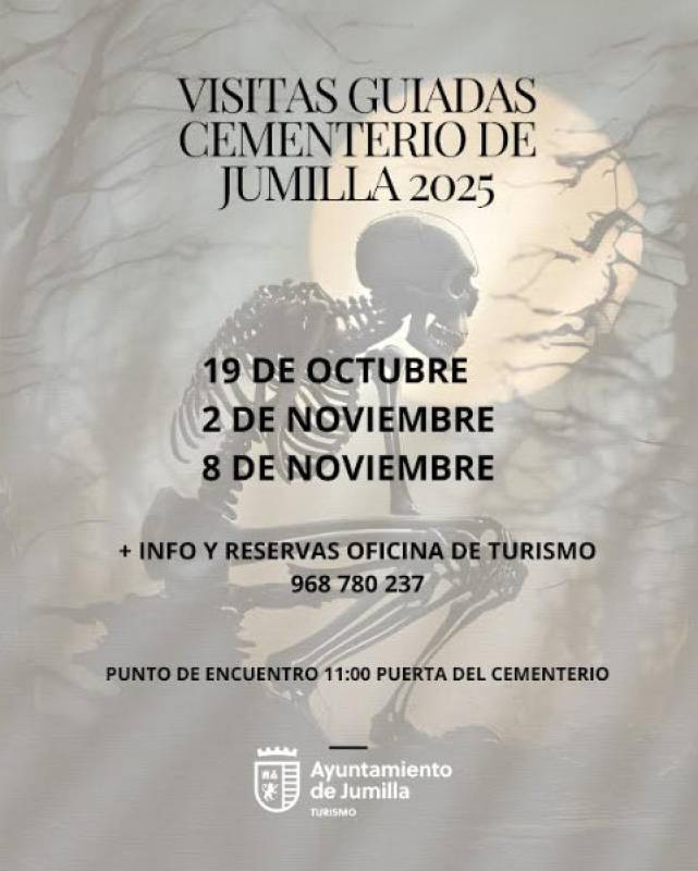 November 2 and 8 Free guided tours of the cemetery of Jumilla