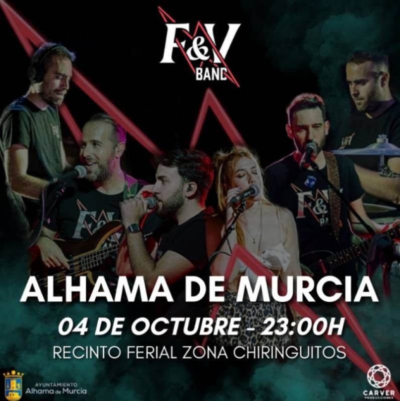 October 4 Live concert from the F & V Band at the Feria de Alhama de Murcia