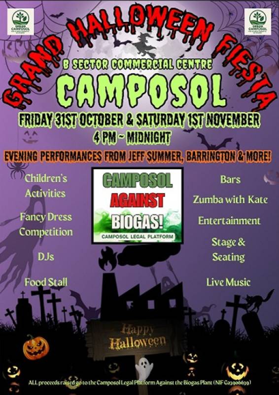 October 31 & November 1 Grand Halloween Fiesta at Camposol Sector B Commercial Centre