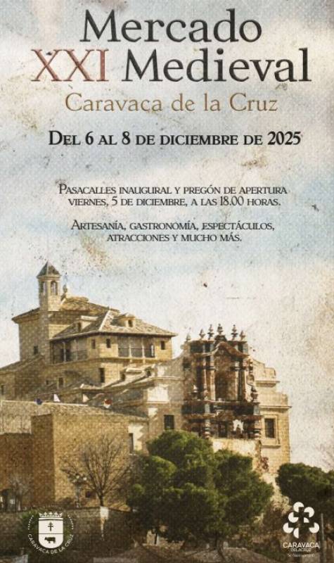 December 5 to 8 Massive medieval market in Caravaca de la Cruz, with food, jousting, parades and loads more!