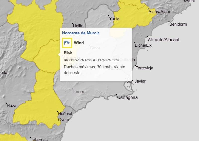 Snow in Murcia: Northern mountains see first snowflakes of the season