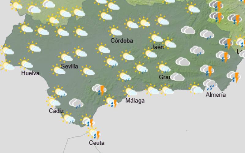 Andalucía weekend weather forecast December 11-14: Chilly mornings, cloudier skies and showers for some
