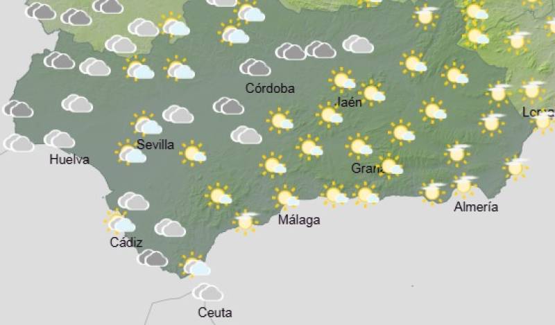Andalucía weekly weather forecast February 16-19: Spring-like warmth with brisk winds