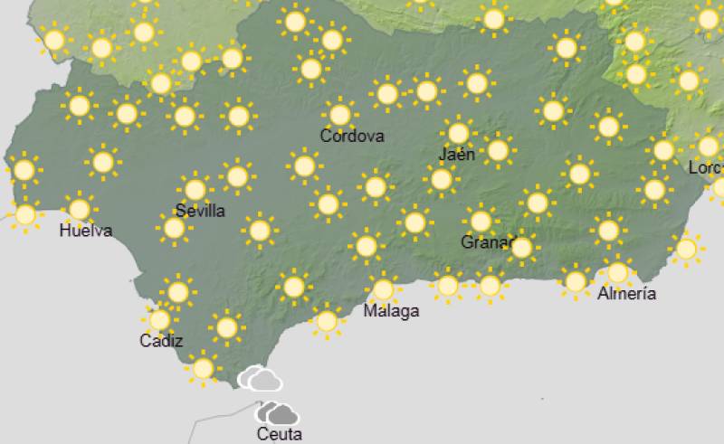 Andalucía weekly weather forecast March 16-19: Sunshine, strong easterly winds and a touch of warmth