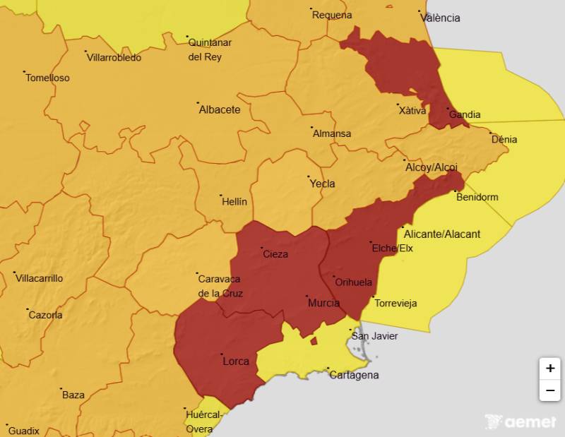 Murcia on red alert for 44ºC temperatures: Weather forecast July 23-26