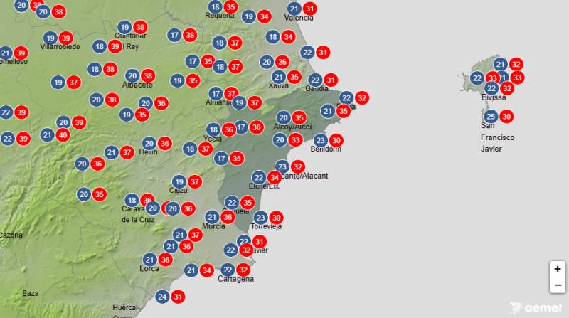 Temperatures climb again as September begins: Alicante weather forecast August 31-September 3