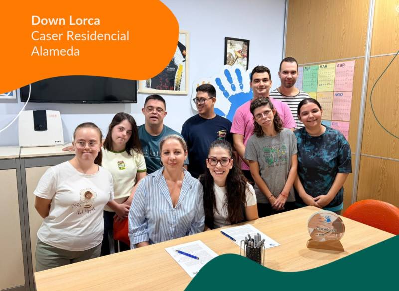Caser Residencial Alameda renews its training partnership with Down Lorca