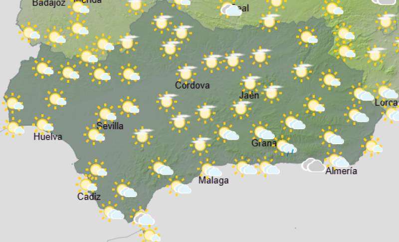 Andalucía weekend weather forecast October 8-11: Easing off, but the coast keeps a watchful eye on showers