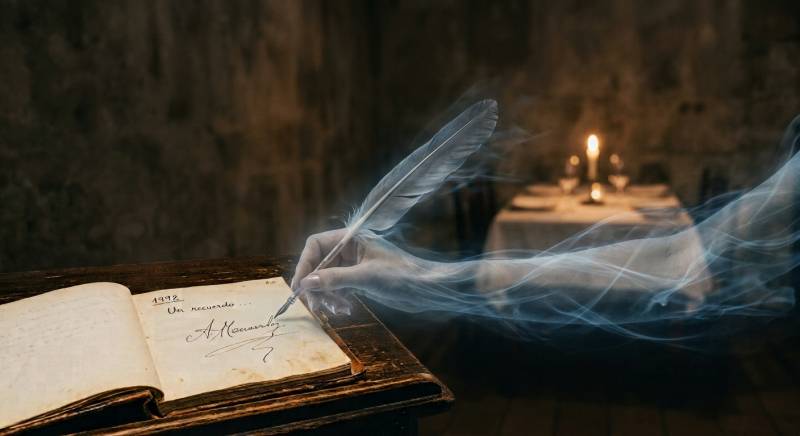 Who is the mysterious White Lady said to haunt this Spanish restaurant?