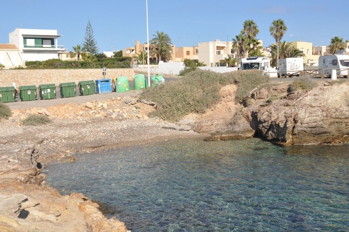 Cartagena beaches: Cala de las Melvas beach in Cabo de Palos